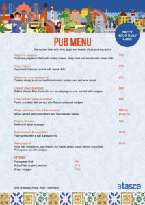 Pub Menu - Atasca